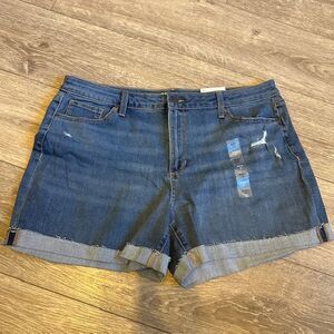 Sonoma Women's Rolled Cuff High Rise Jean‎ Shorts Size 18 NWT